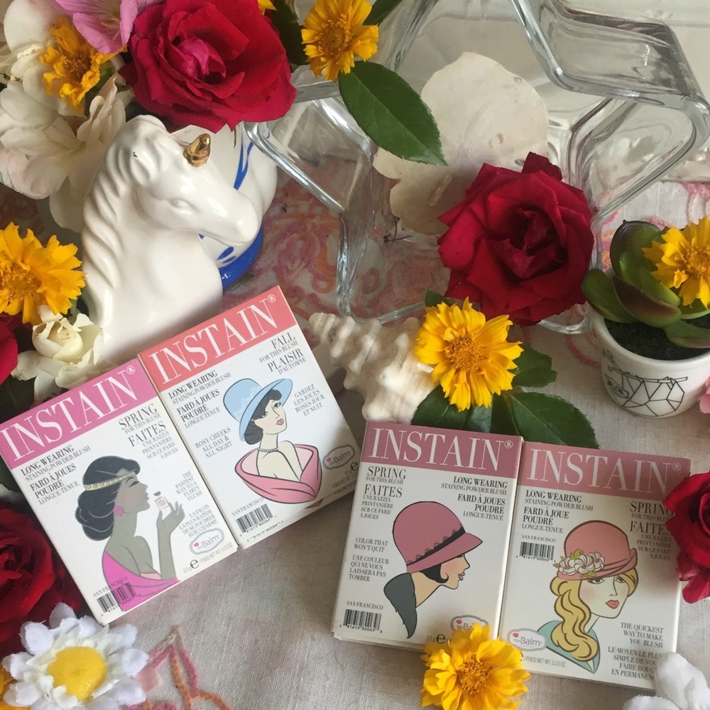 4-pc TheBalm INSTAIN Blush Collection🌹BNIB💯Auth